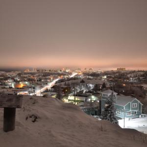 The Pilot's Monument in Old Town, Yellowknife