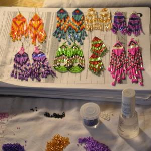 Beaded earings 
