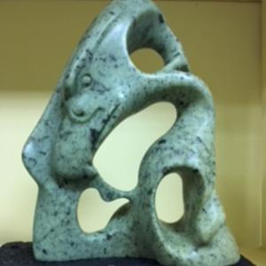 Abstract Eagle on Black Brick Base