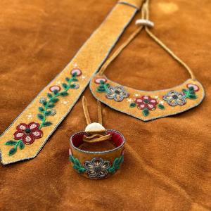 Beading on moosehide